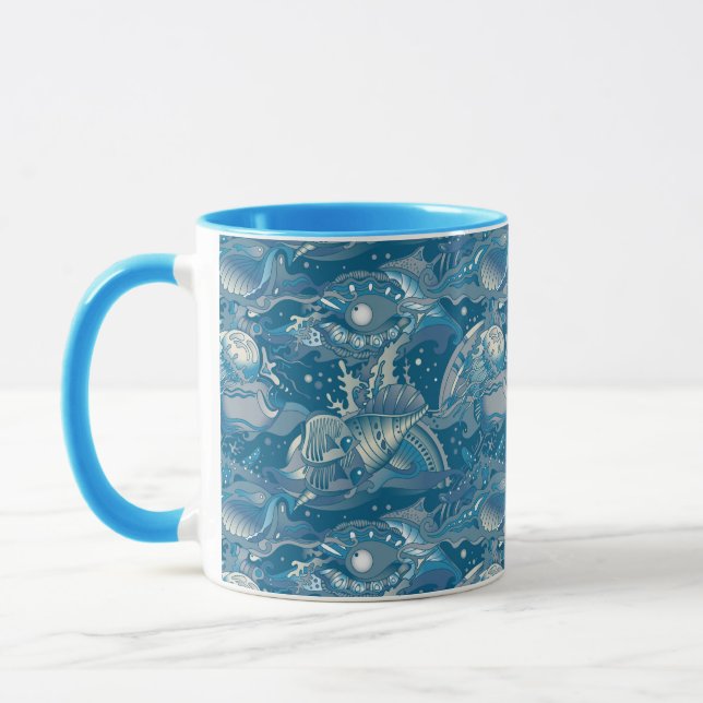 Tropical Sea Pattern Mug (Left)