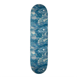 Tropical Sea Pattern Skateboard
