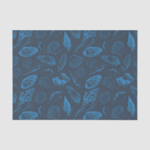 Tropical sea shells tissue paper