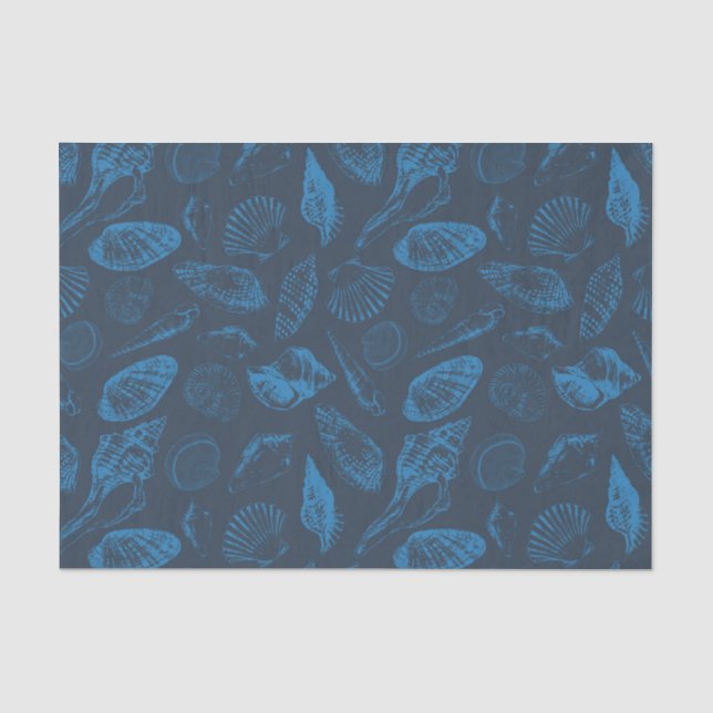 Tropical sea shells tissue paper (Front)