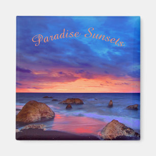 Tropical Sea Sunset Magnet