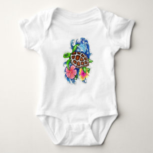 Tropical Sea Turtles Baby Bodysuit