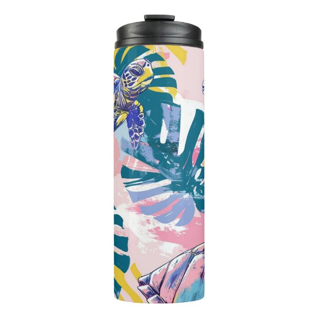 Tropical Sea Turtles Thermal Tumbler (Front)