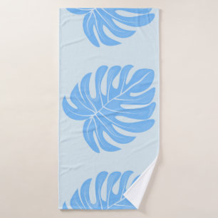 Tropical seamless ethnic pattern with exotic leave bath towel