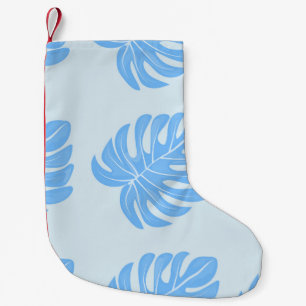 Tropical seamless ethnic pattern with exotic leave small christmas stocking