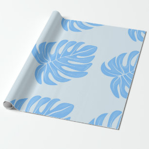 Tropical seamless ethnic pattern with exotic leave wrapping paper