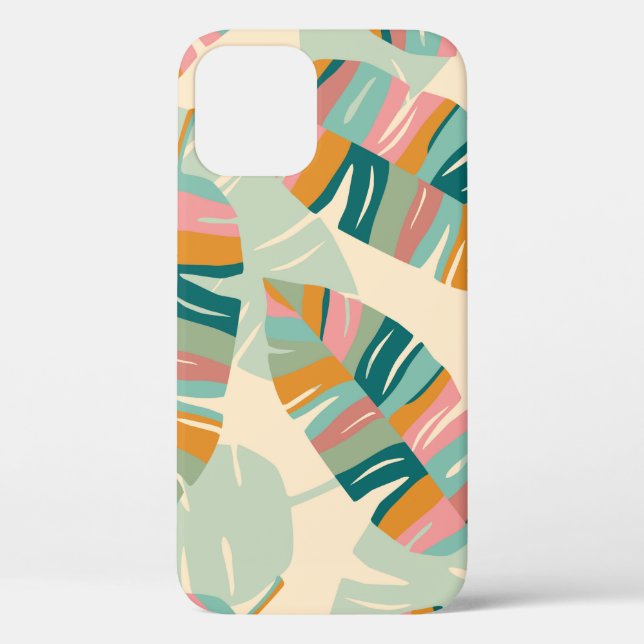 Tropical seamless pattern with abstract leaves. Mo Case-Mate iPhone Case (Back)