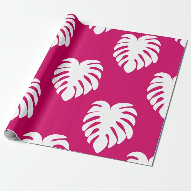 Tropical seamless pattern with monstera. art,backg wrapping paper (Unrolled)