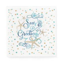 Tropical "SEAson's Greetings" Dots Party