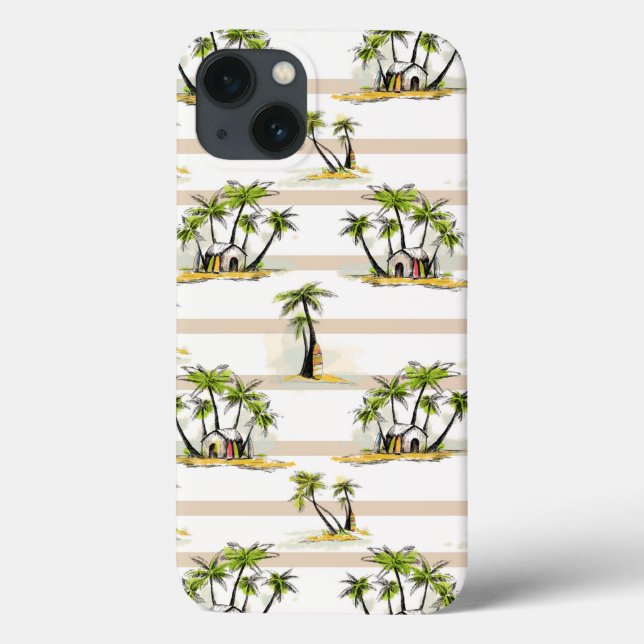 Tropical Shack And Palms Case-Mate iPhone Case (Back)