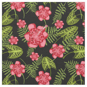 tropical skeleton fabric