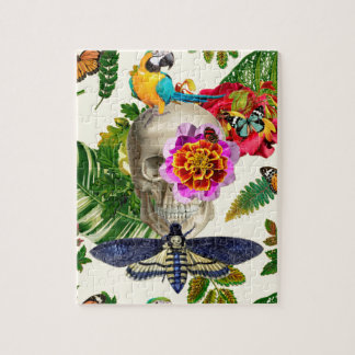 Tropical Skull Jigsaw Puzzle