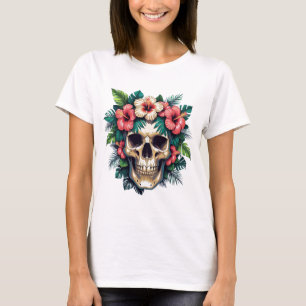 TROPICAL SKULL WOMEN'S T SHIRT