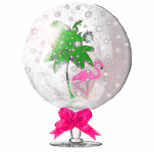 Tropical Snow globe Ornament Photo Sculpture Decoration