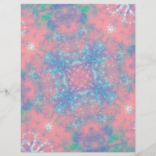 Tropical Snowflake Collage Papers Collection #6 (Front)