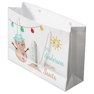 Tropical Snowman Gift Bag
