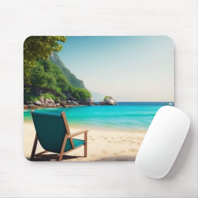 Tropical Solitude Mouse Mat (With Mouse)