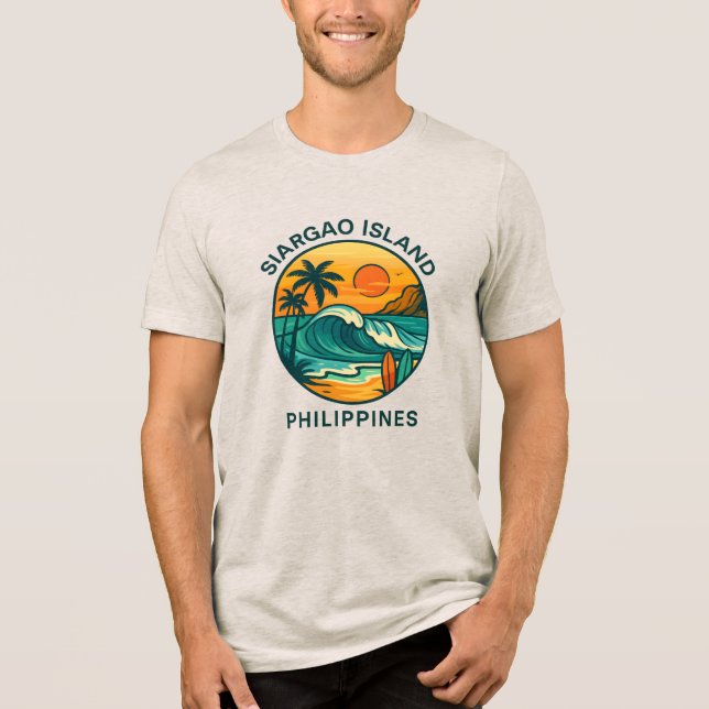 Tropical Soul - Siargao Island Philippines Tri-Blend Shirt (Front)