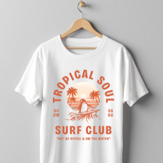 Tropical Soul Surf Club Penguin Retro T-Shirt