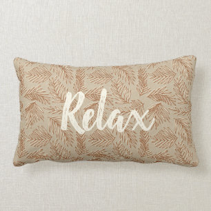 Tropical Spa Coordinates- Palm Leaves Reversible Lumbar Cushion