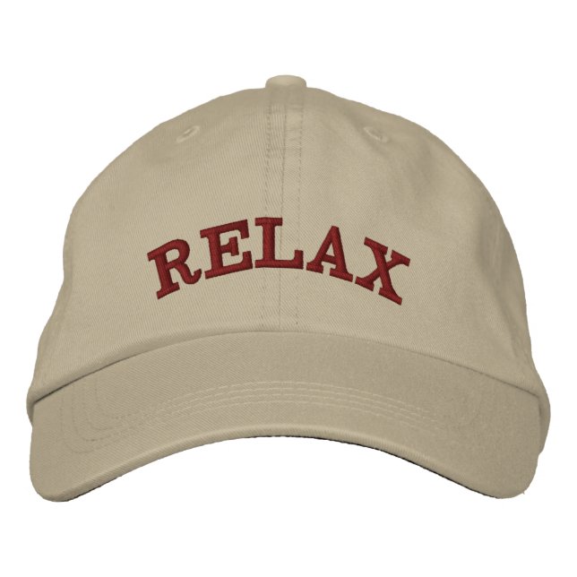 Tropical Spa Coordinates- Relax Embroidered Hat (Front)
