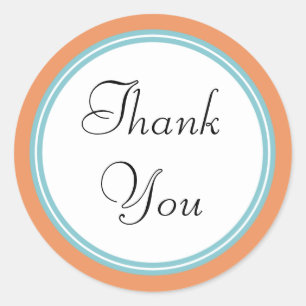 Tropical Spa Thank You Stickers