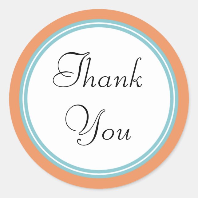 Tropical Spa Thank You Stickers (Front)