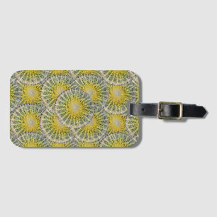 Tropical Sphere Cactus Pattern Luggage Tag