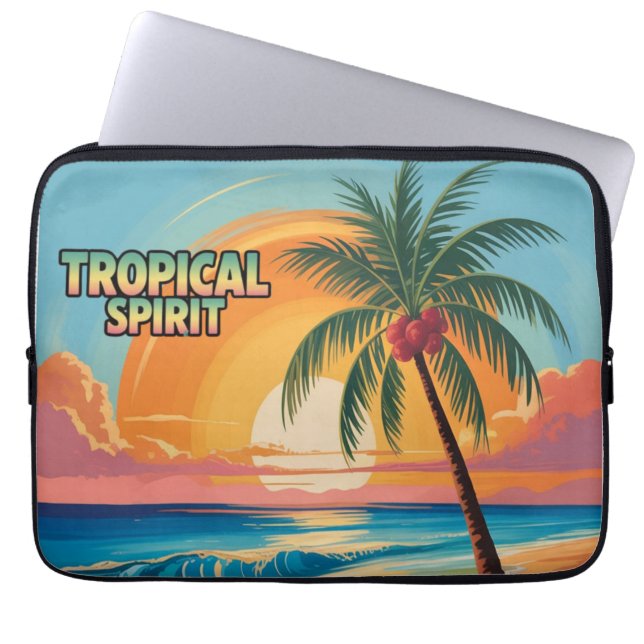 Tropical Spirit Laptop Sleeve (Front)
