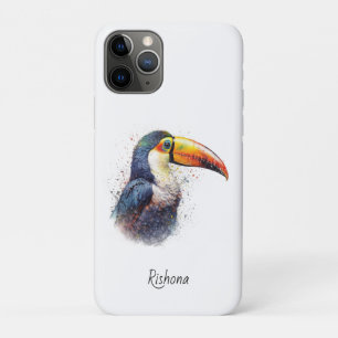 Tropical Splendour Toucan, custom iPhone 11 Pro Case