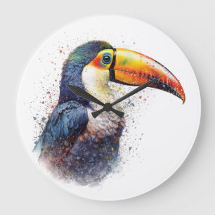 Tropical Splendour Toucan Large Clock