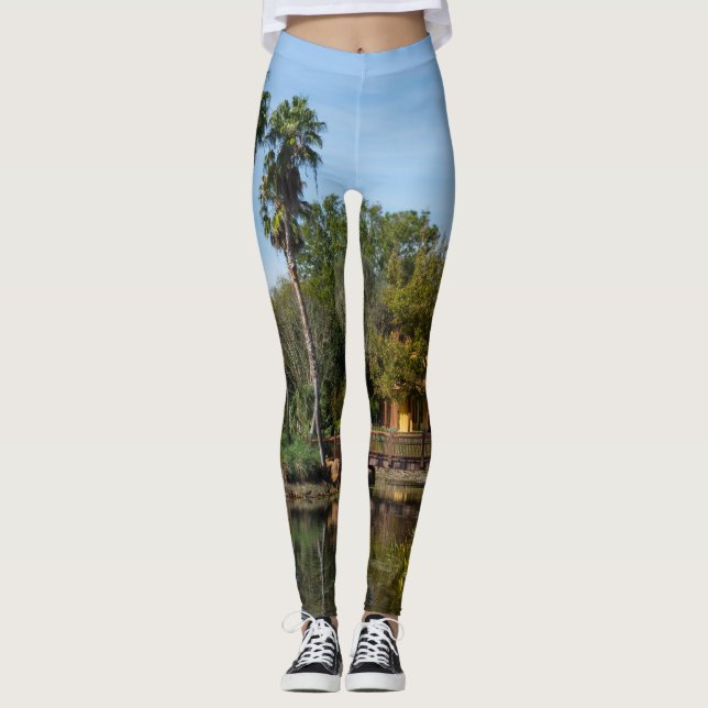 Tropical Springs Paradise Leggings (Front)