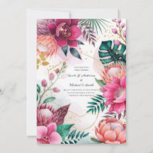 Tropical Stardust Garden Floral Paradise Wedding 