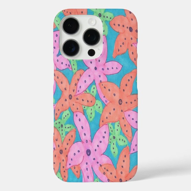 Tropical Starfish Pattern Case-Mate iPhone Case (Back)