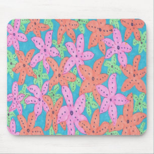 Tropical Starfish Pattern Mouse Mat
