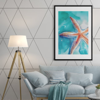 Tropical Starfish unframed Poster