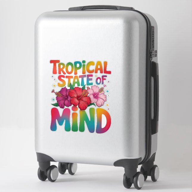 Tropical State of Mind Summer Beach Graphic (Suitcase)