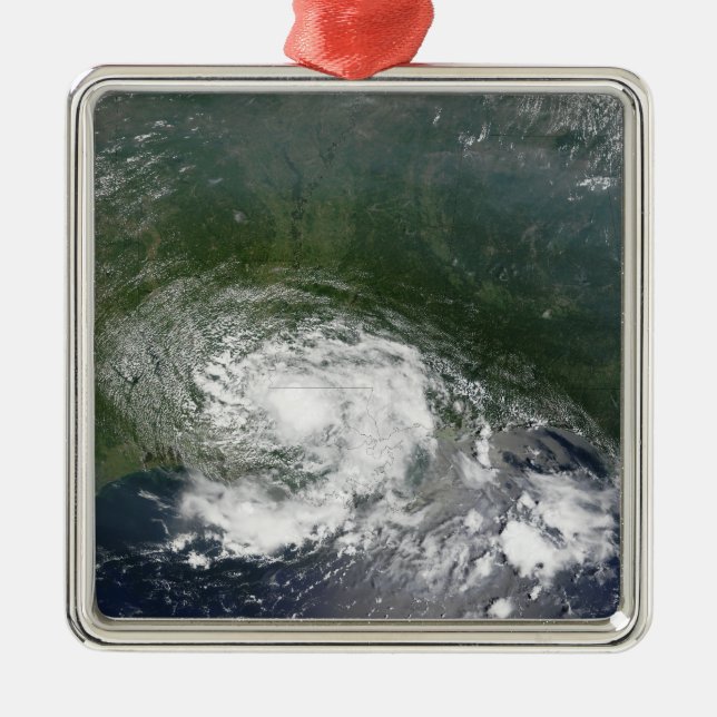Tropical Storm Bertha Metal Tree Decoration (Front)