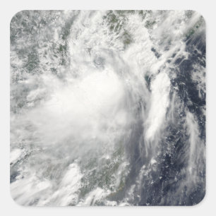 Tropical storm Conson approaching Vietnam Square Sticker