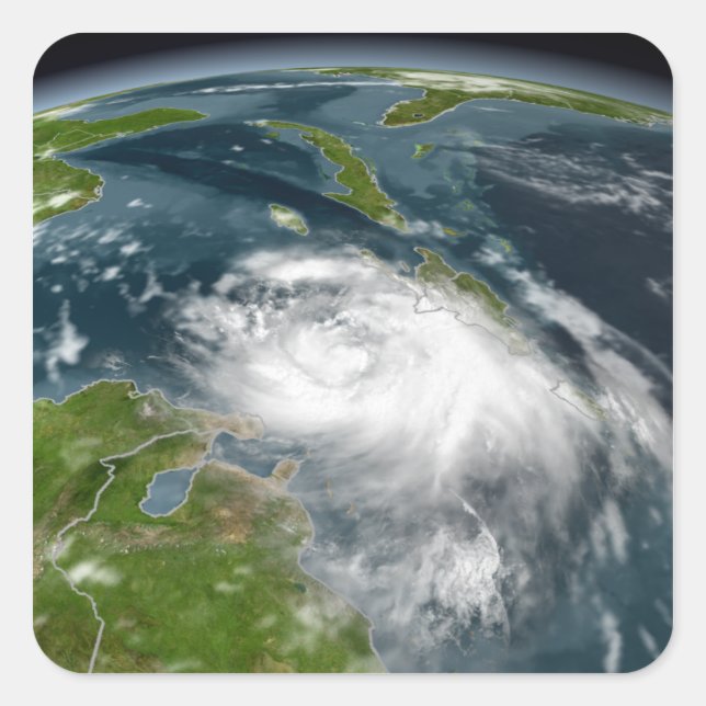 Tropical Storm Dennis Square Sticker (Front)