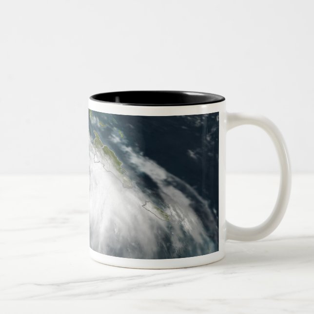 Tropical Storm Dennis Two-Tone Coffee Mug (Right)