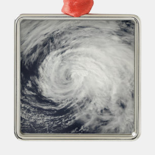 Tropical Storm Ele in the central Pacific Metal Tree Decoration