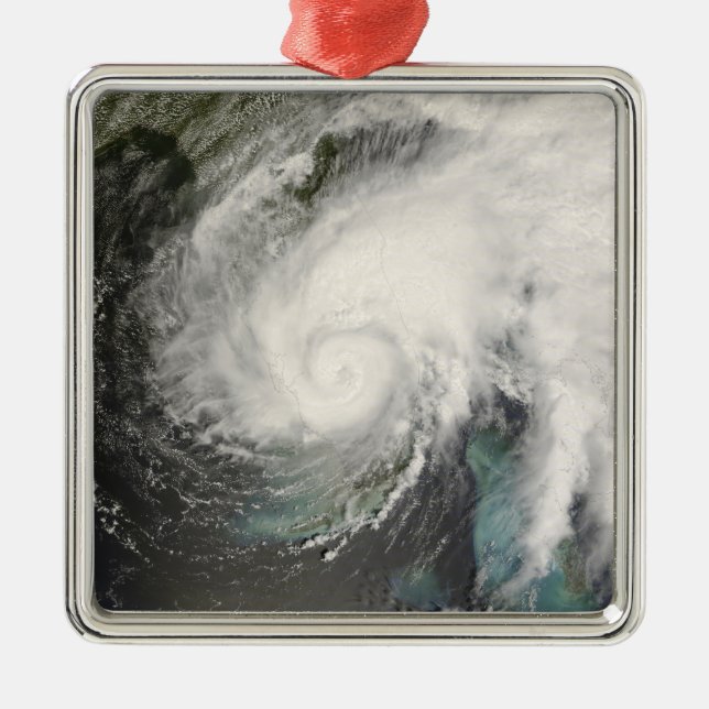 Tropical Storm Fay Metal Tree Decoration (Front)