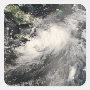 Tropical Storm Gustav in the Caribbean Sea Square Sticker