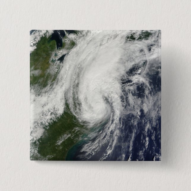 Tropical Storm Hanna over the East Coast 2 15 Cm Square Badge (Front)