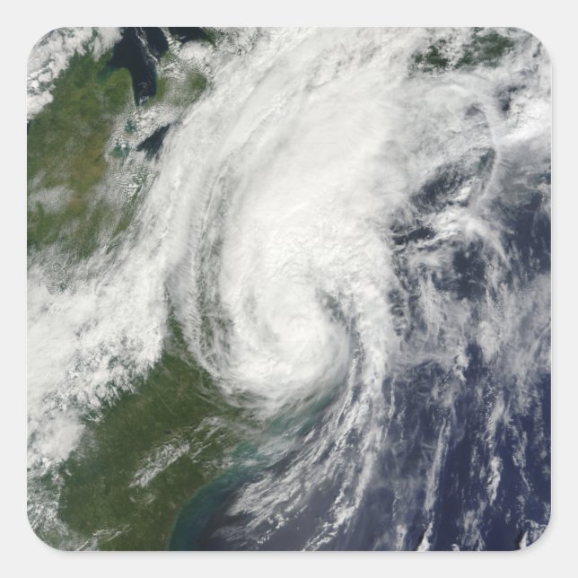 Tropical Storm Hanna over the East Coast 2 Square Sticker (Front)