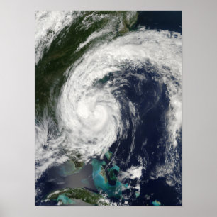 Tropical Storm Hanna over the East Coast Poster