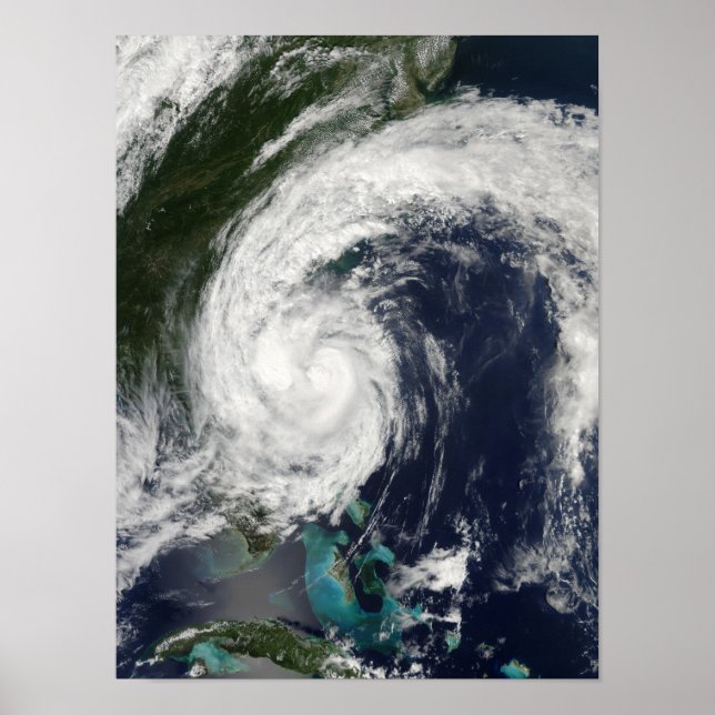 Tropical Storm Hanna over the East Coast Poster (Front)