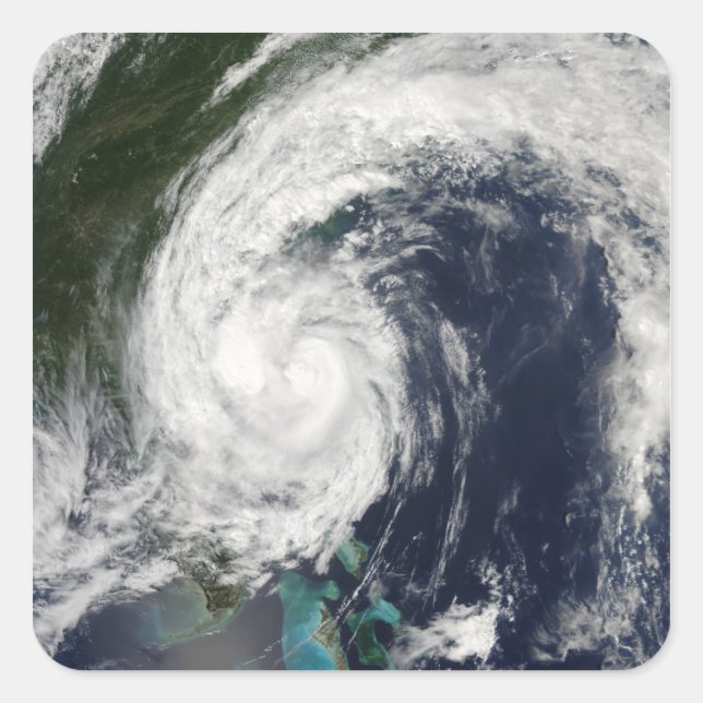 Tropical Storm Hanna over the East Coast Square Sticker (Front)