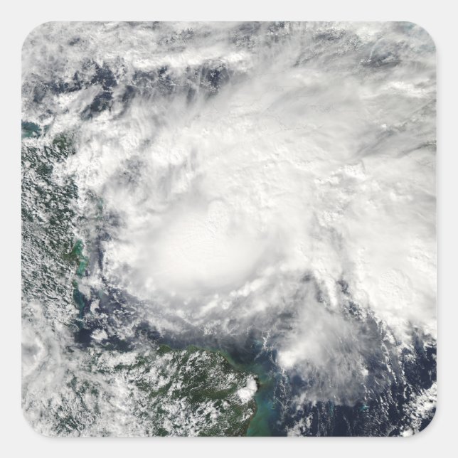 Tropical Storm Ida in the Caribbean Sea Square Sticker (Front)